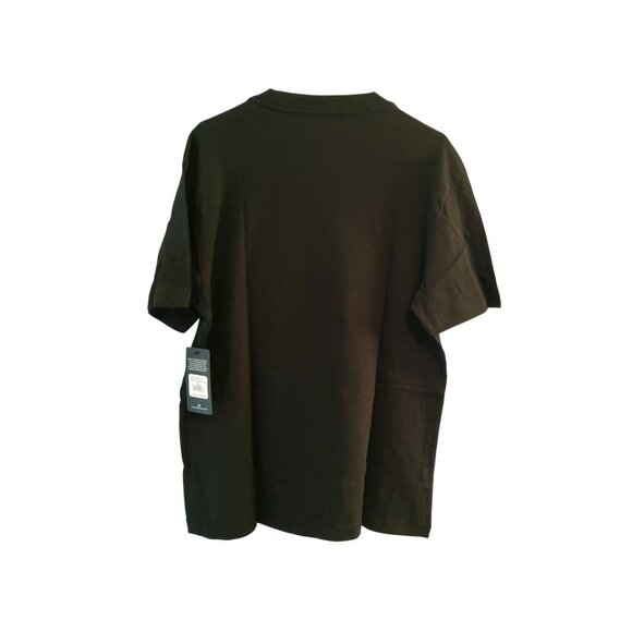 True Religion Mens Graphic T-Shirt Black Green Print Cotton Short Sleeve Casual - Picture 3 of 4